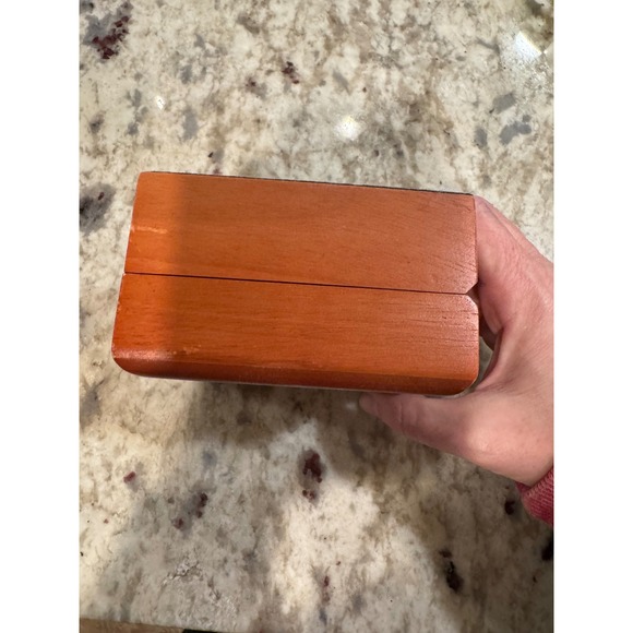 Smith Wesson Wooden Keepsake Box Jewelry Storage Display Case Engraved Logo - Picture 2 of 10